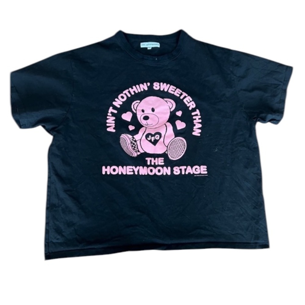 Joe Freshgoods Black Tee with Pink Teddy Graphic Sz 3XL